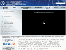 Tablet Screenshot of cchr.mx